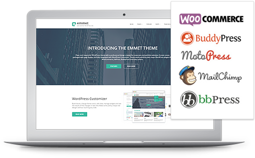 compatible with woocommerce, bbpress and buddypress