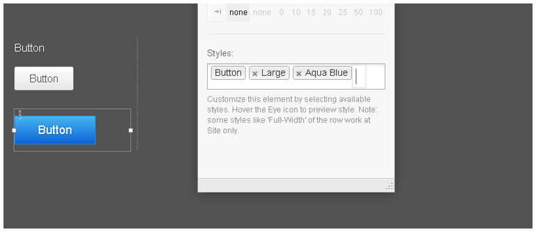 5. Predefined style parameters