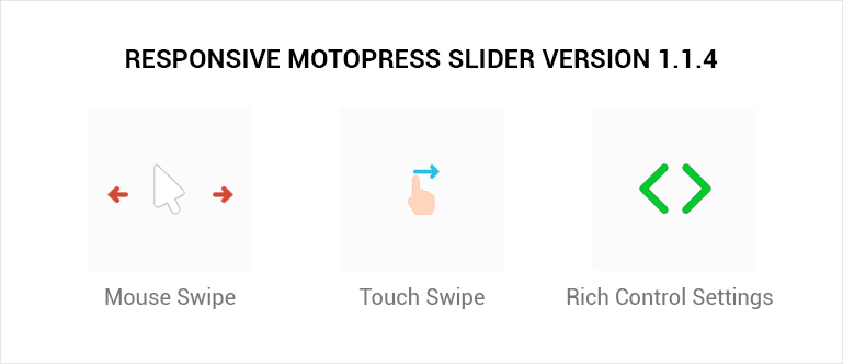 wordpress slider with the swipe effect