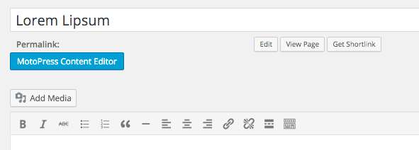 MotoPress Content Editor Button