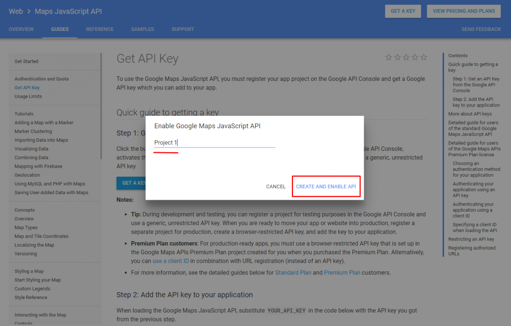 How to register API keys for Google Maps Addon - How to - MotoPress