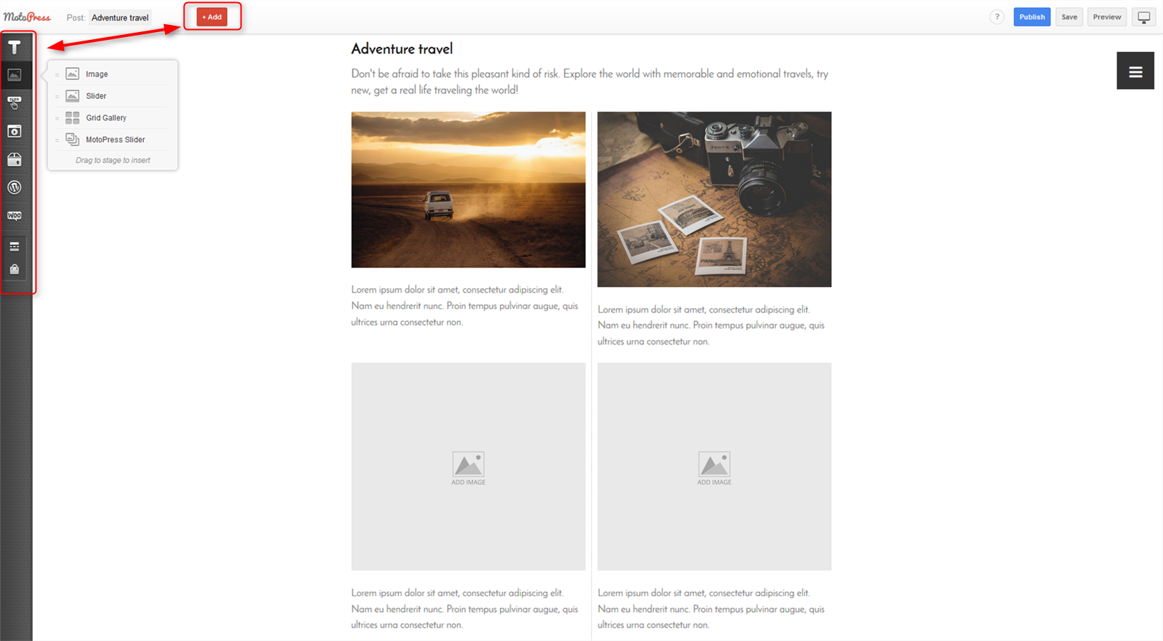 wordpress visual pahe builder