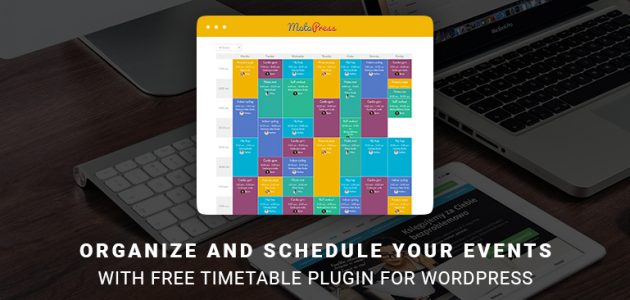 Free Timetable and Event Schedule plugin for WordPress