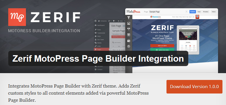 motopress zerif integration plugin