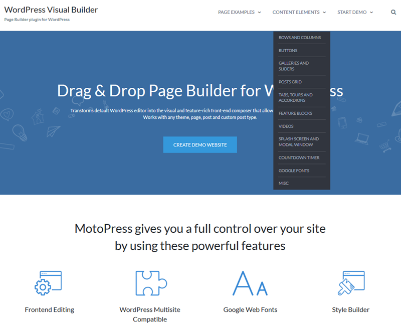 motopress demo builder