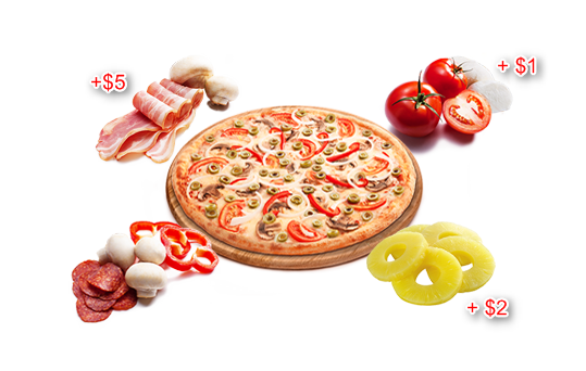 toppings addon for restaurant menu