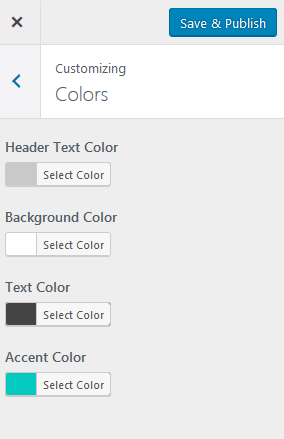 wordpress colors