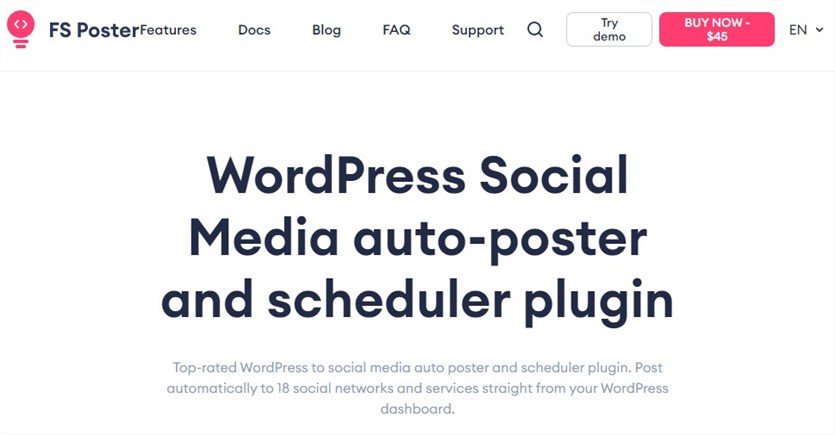 FS Poster WordPress plugin