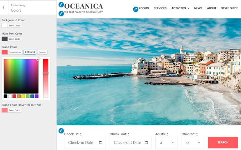 wordpress theme for hotels