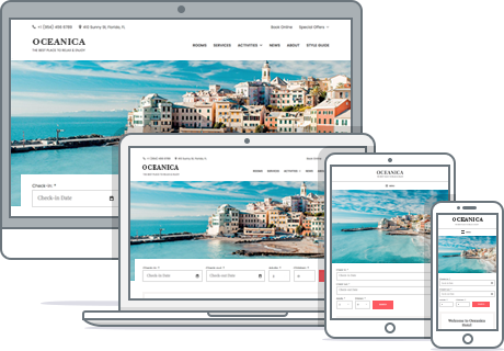 responsive hotel booking wordpress theme