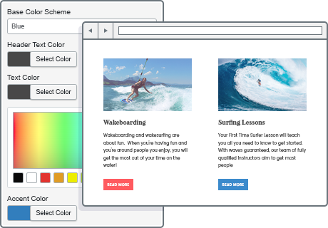 unlimited colors wordpress theme