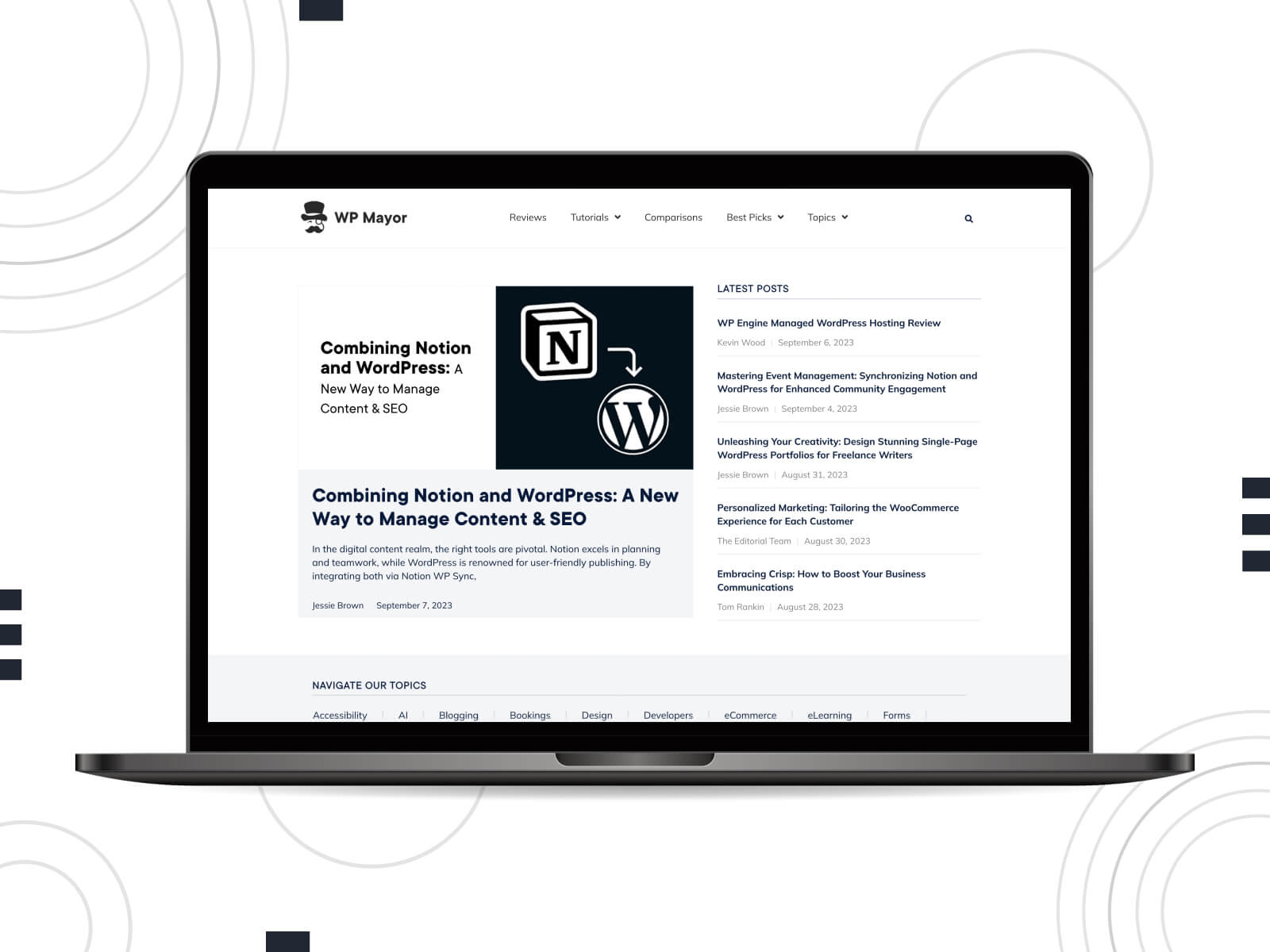 Screenshot of WP Mayor - WordPress portal decoding complex developer tasks.