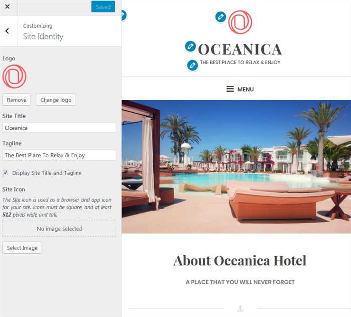 oceanica lite free wordpress theme for travel blogs