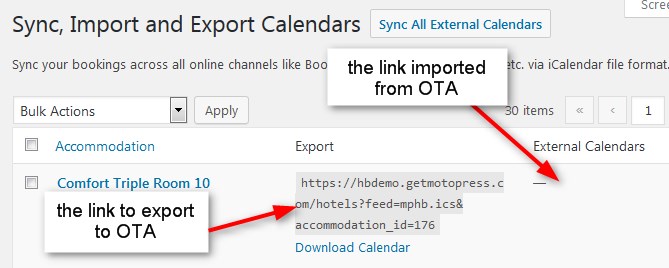 The process of the iCal sync for WordPress.