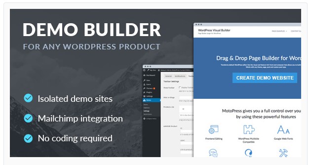 wordpress demo builder by motopress