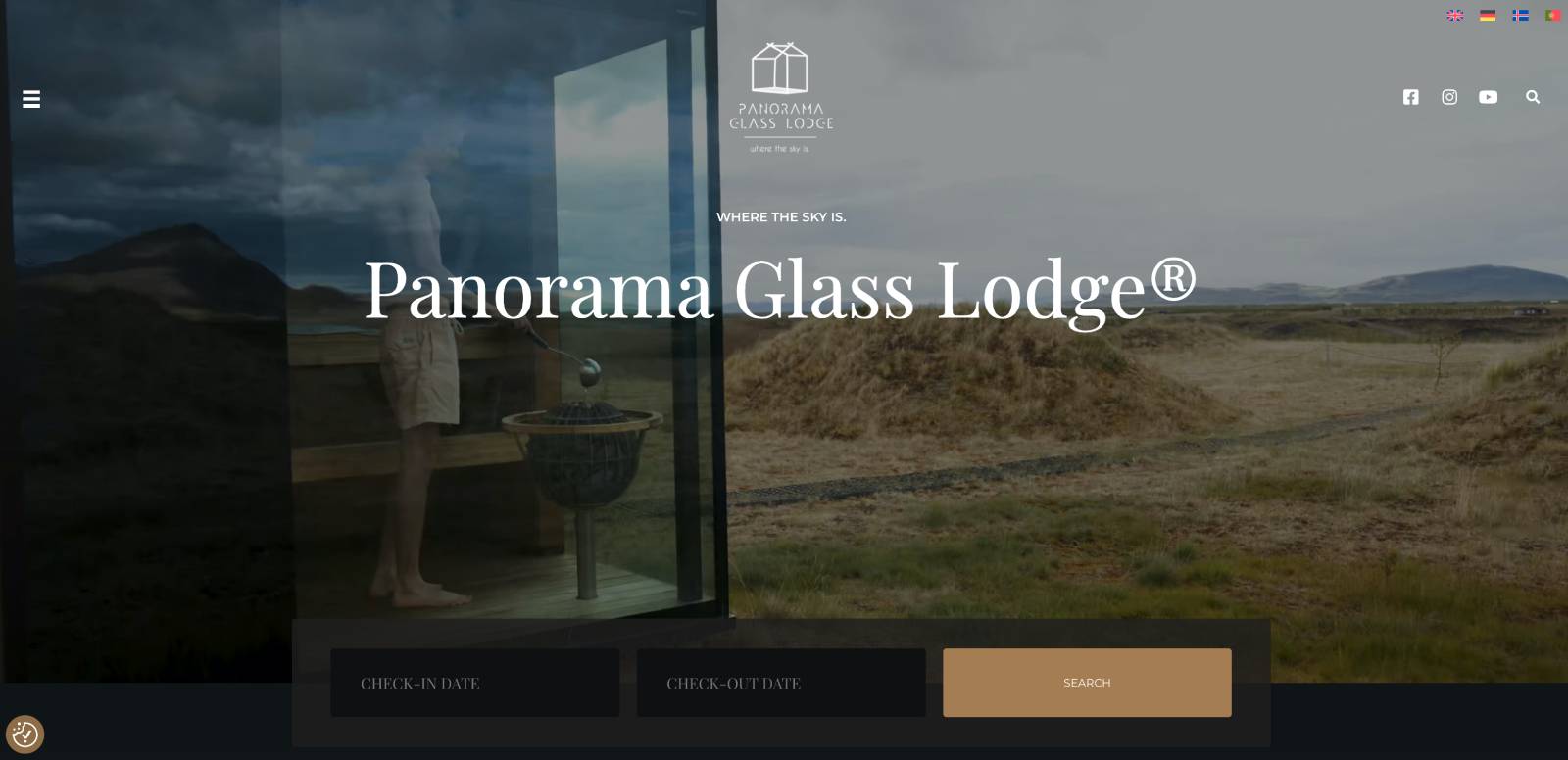 Panorama Glass Lodge.
