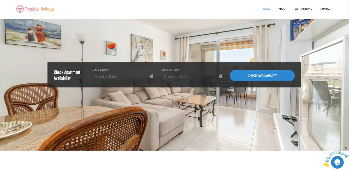 Tropical rental house.