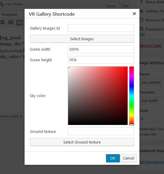 wordpress vr image gallery