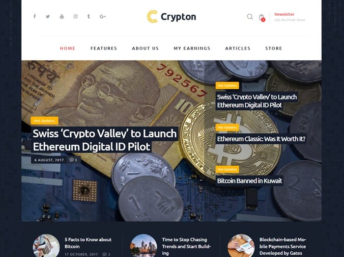 wordpress bitcoin theme