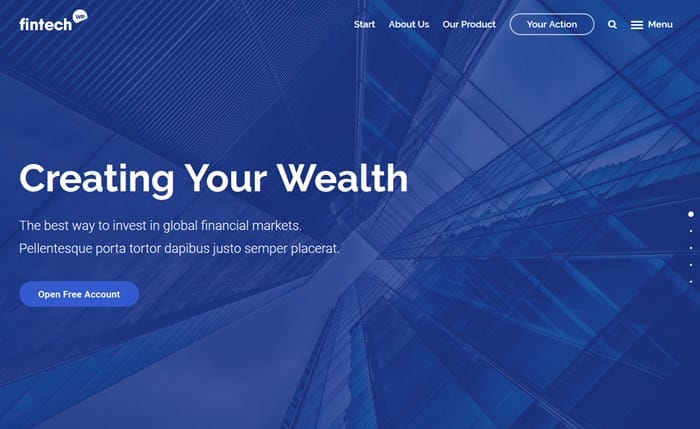 wordpress financial themes