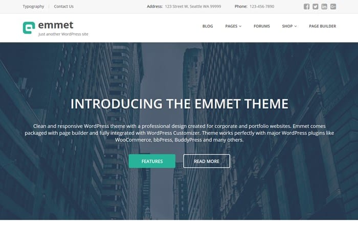 business wordpress theme