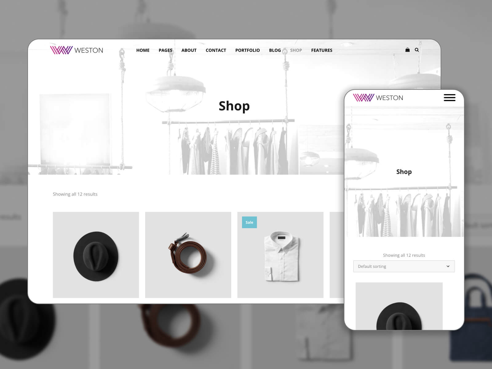 Snapshot of Weston - WooCommerce-enabled WordPress theme for modern art enthusiasts in darkslategray, gainsboro, white, gray, and darkgray color mix.