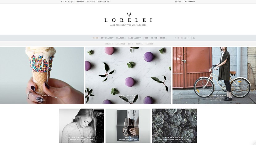 lorelei wordpress theme
