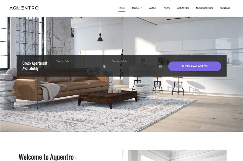AQUENTRO – Single Property WordPress Theme(1)