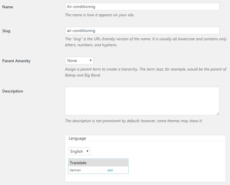 how to translate hotel booking plugin