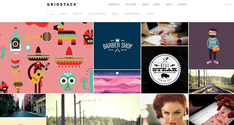 Gridstack wp theme