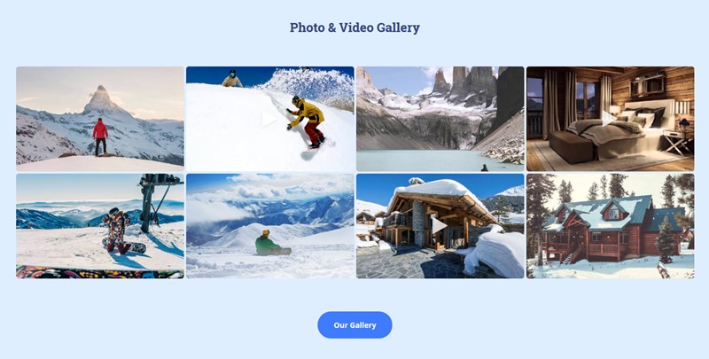 photo and video gallery