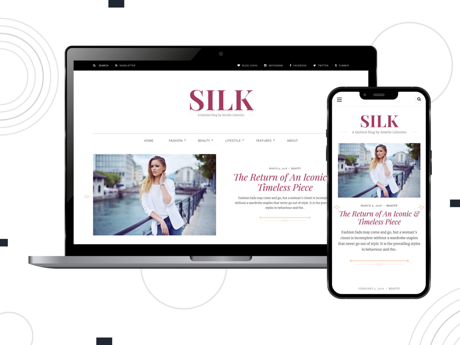 Photo of Silk Lite - Artistic WordPress template with magazine layouts ideal for news and blog content in midnightblue, lightslategray, tan, darkslategray, and indianred color array