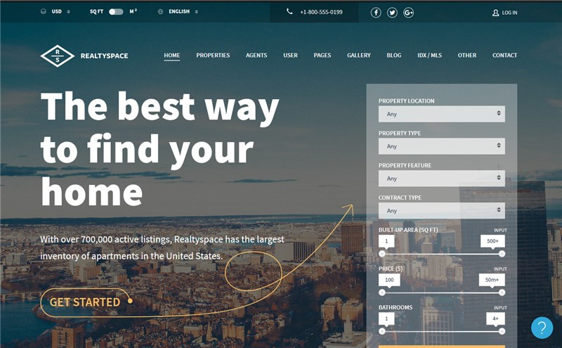 Realtyspace wp theme