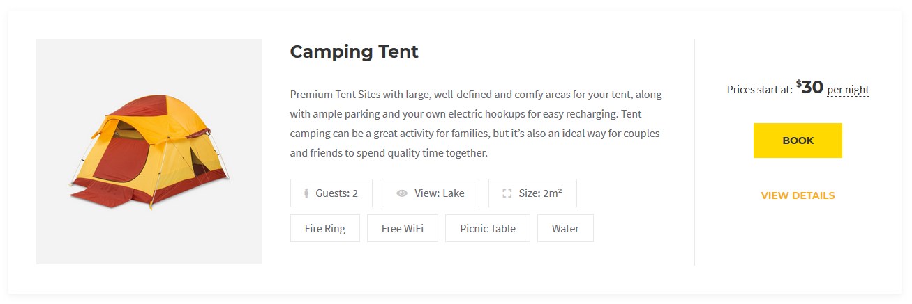 campterra camping wp theme