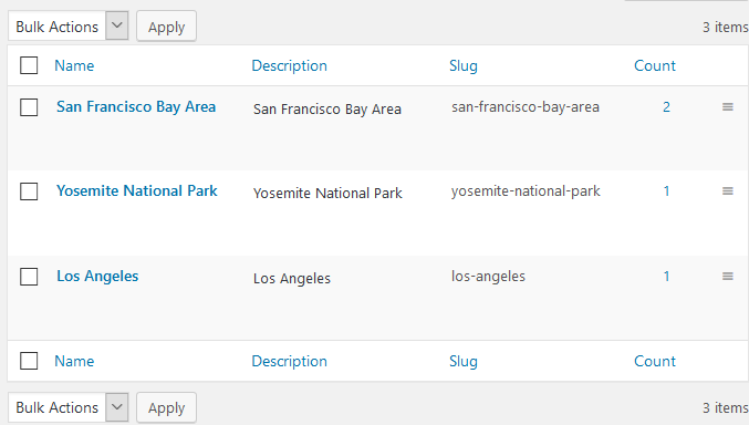 location attributes wp hotel bookings