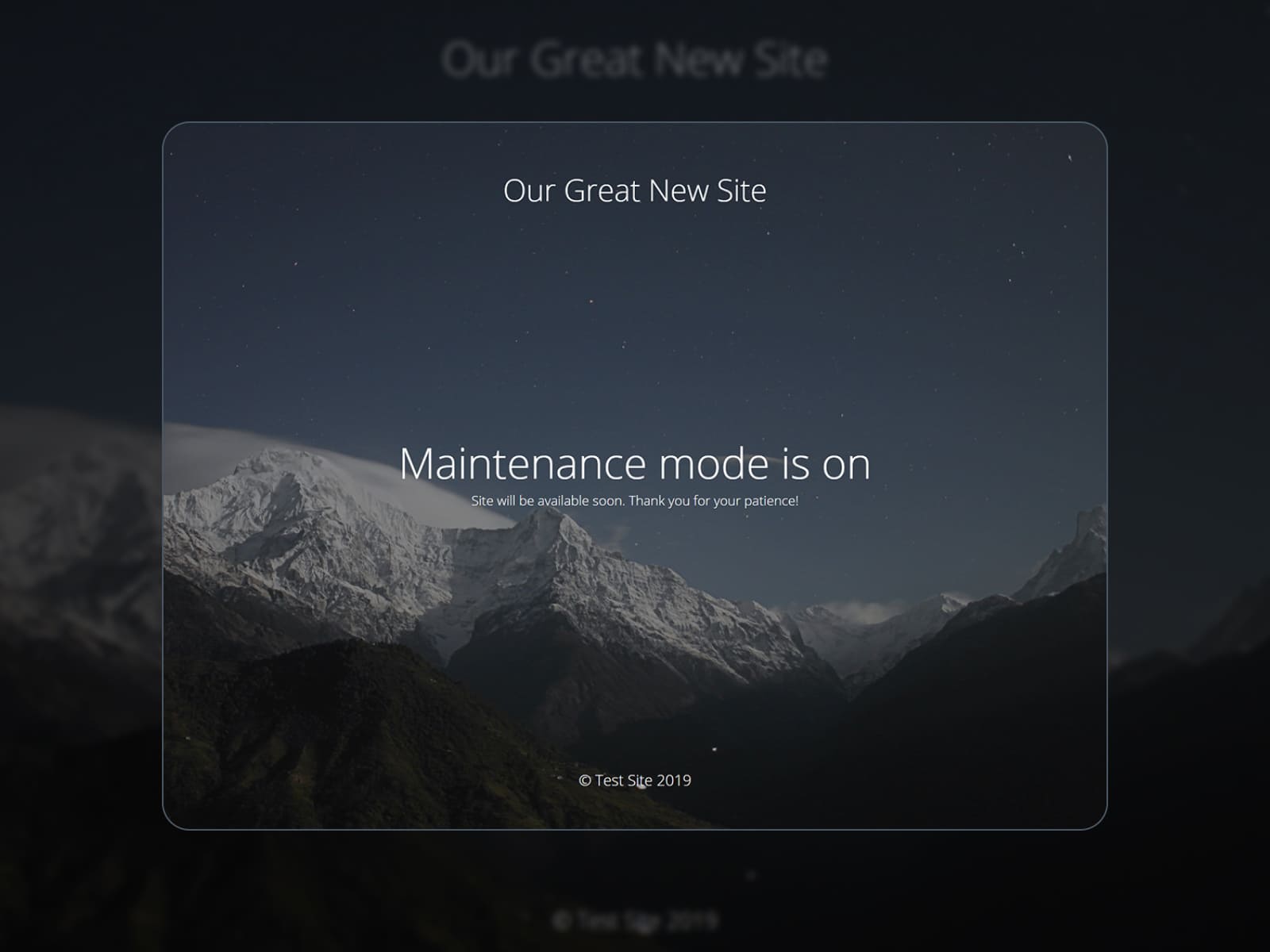 Maintenance free plugin for WordPress.