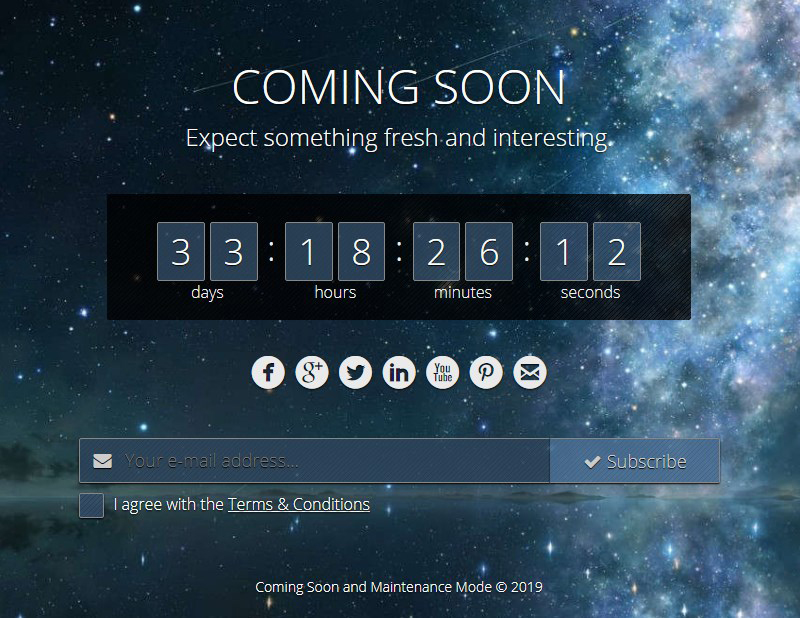 Coming Soon and Maintenance Mode plugin WordPress