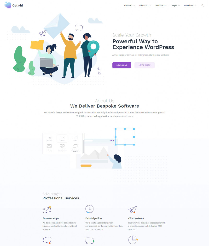 Getwid Base Free WordPress Theme