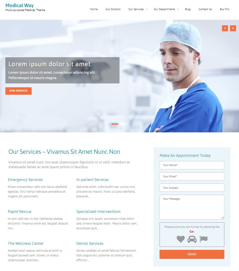 Medical Wayy Free WordPress Theme