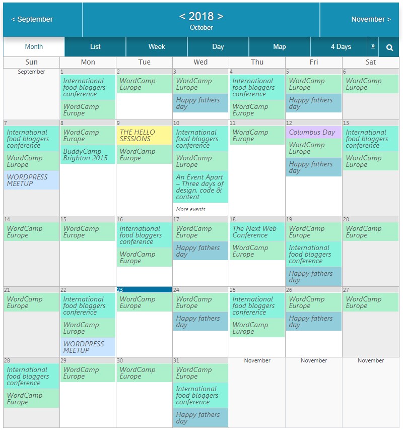 WordPress Scheduling Calendar Plugin