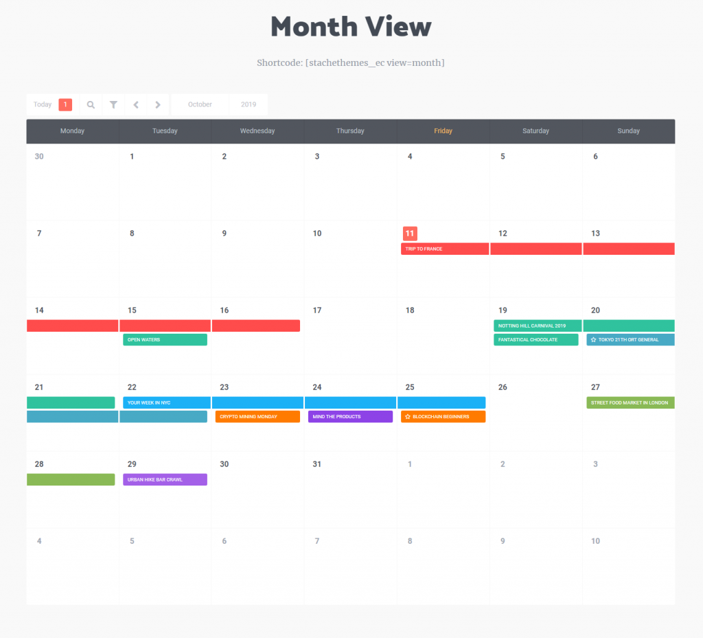 Stachethemes Event Calendar