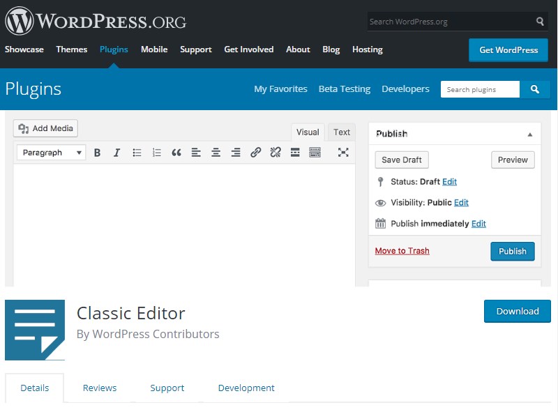 Classic-Editor-plugin-download-WordPress