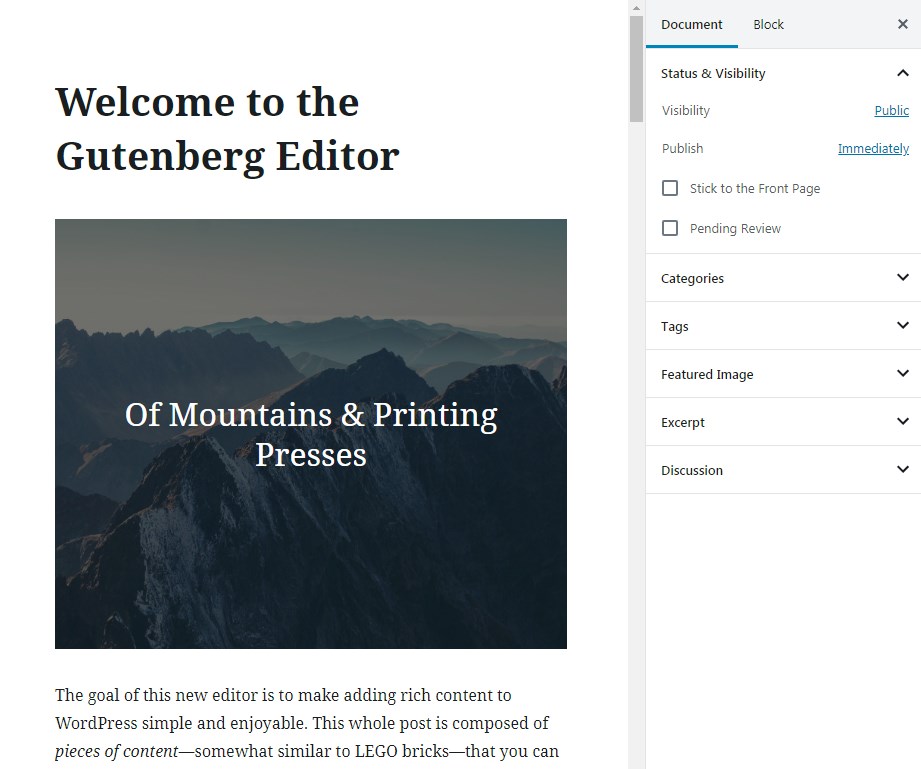 Gutenberg-default-editor-release-WordPress