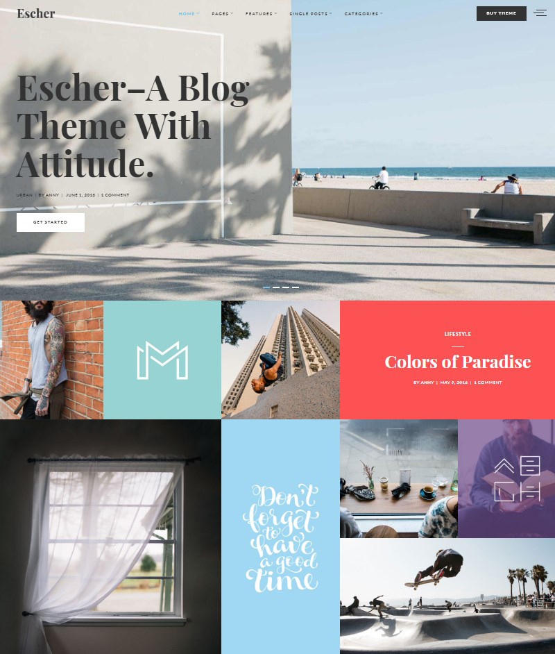 Escher-blog-template-WordPress