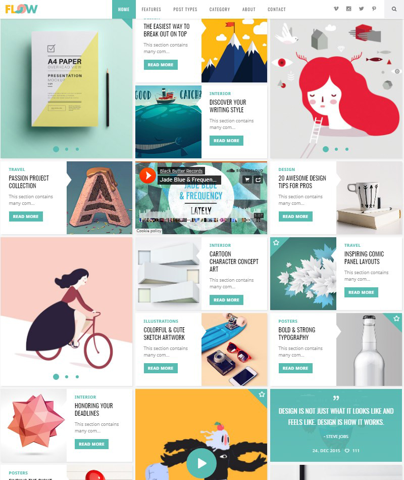 Flow-WordPress-theme-for-blogs