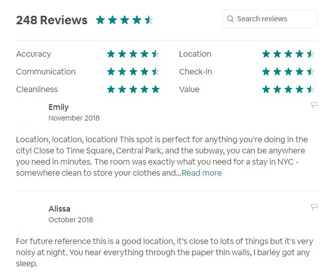 Airbnb-guest-reviews