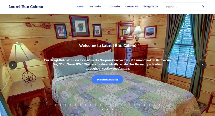 laurel run cabins alpenhouse vacation rental wordpress theme