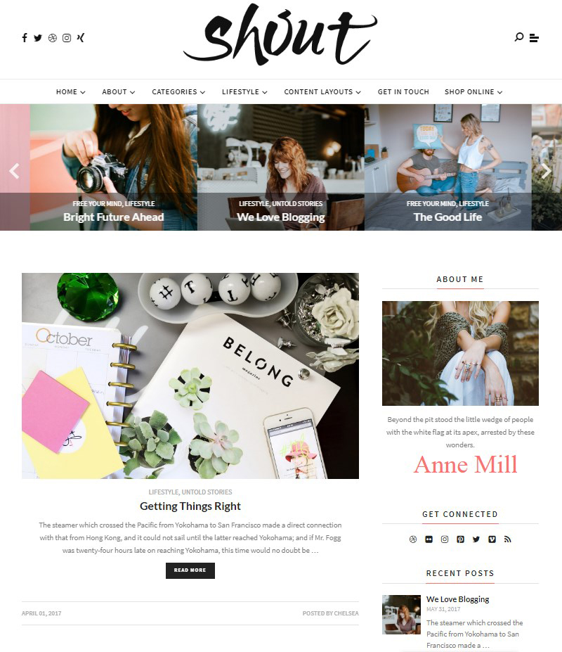 Shout-blog-templates-WordPress