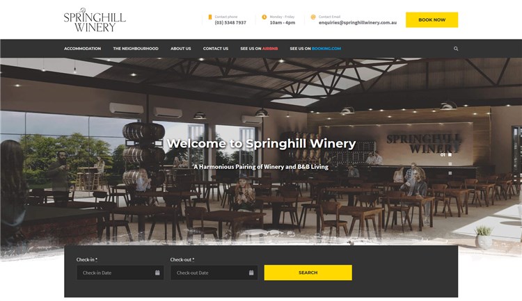 springhill winery best camping theme wp