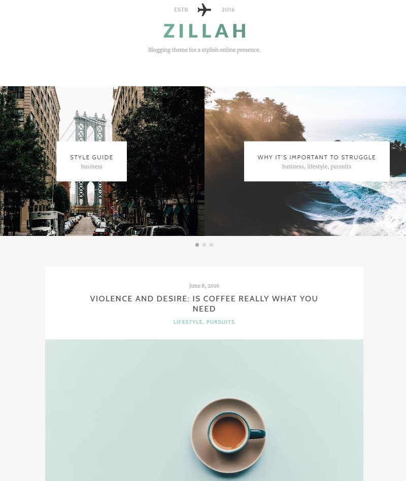 Zillah-WordPress-blogger-theme